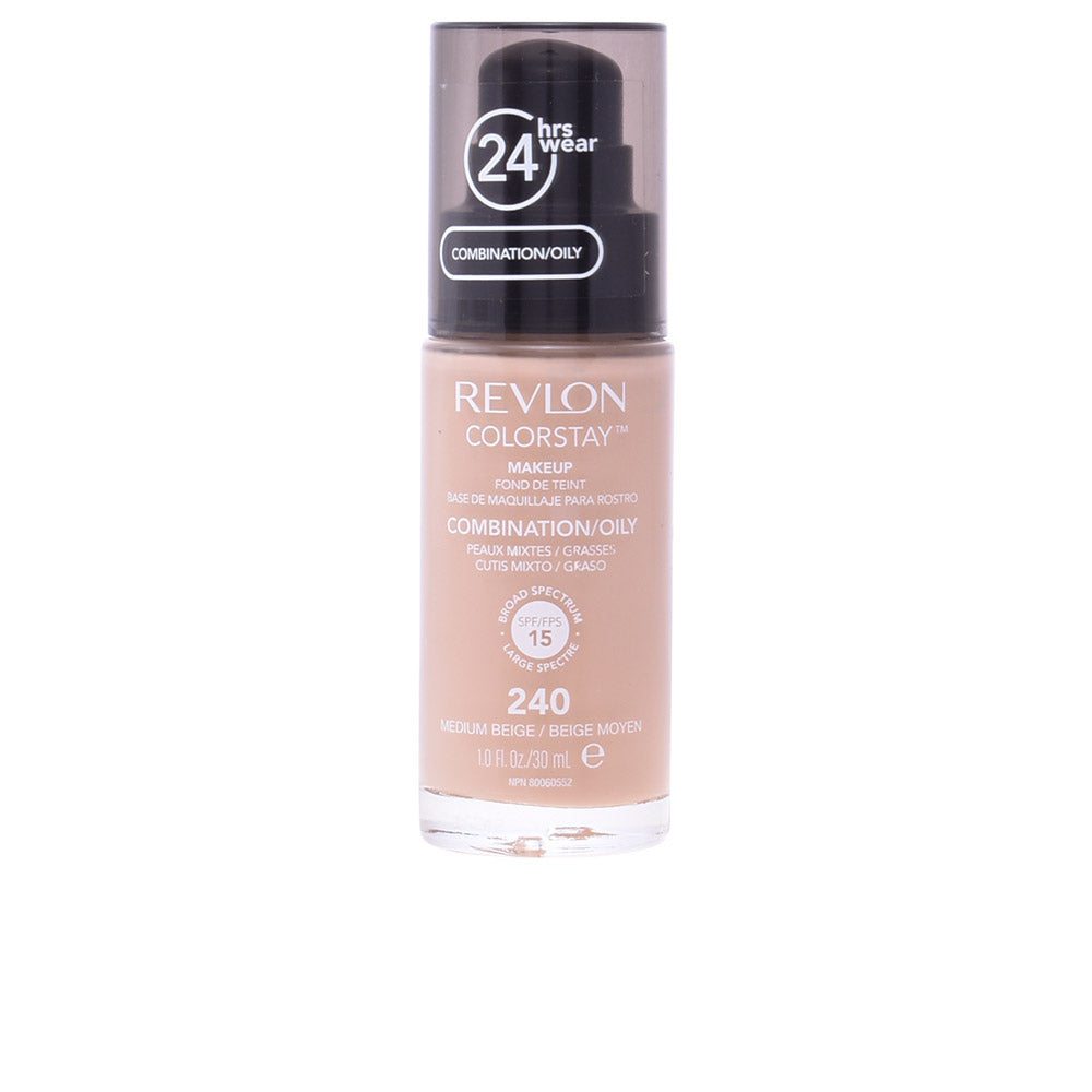 Fond de teint COLORSTAY peaux mixtes/grasses #240-beige moyen 30 ml-0