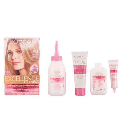 EXCELLENCE Creme dye #9.1-light light ash blonde 192 ml
