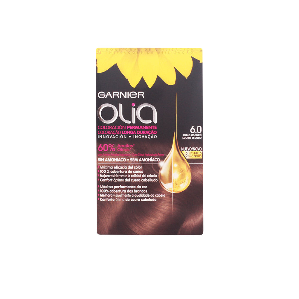 OLIA Coloración Permanente #6,0 Rubio Oscuro set-0
