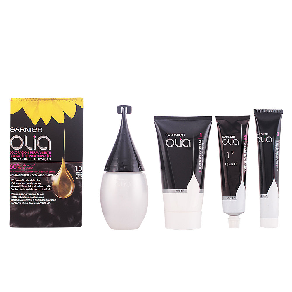 OLIA permanente Färbung ohne Alkohol #1.0-negro 1 u-0