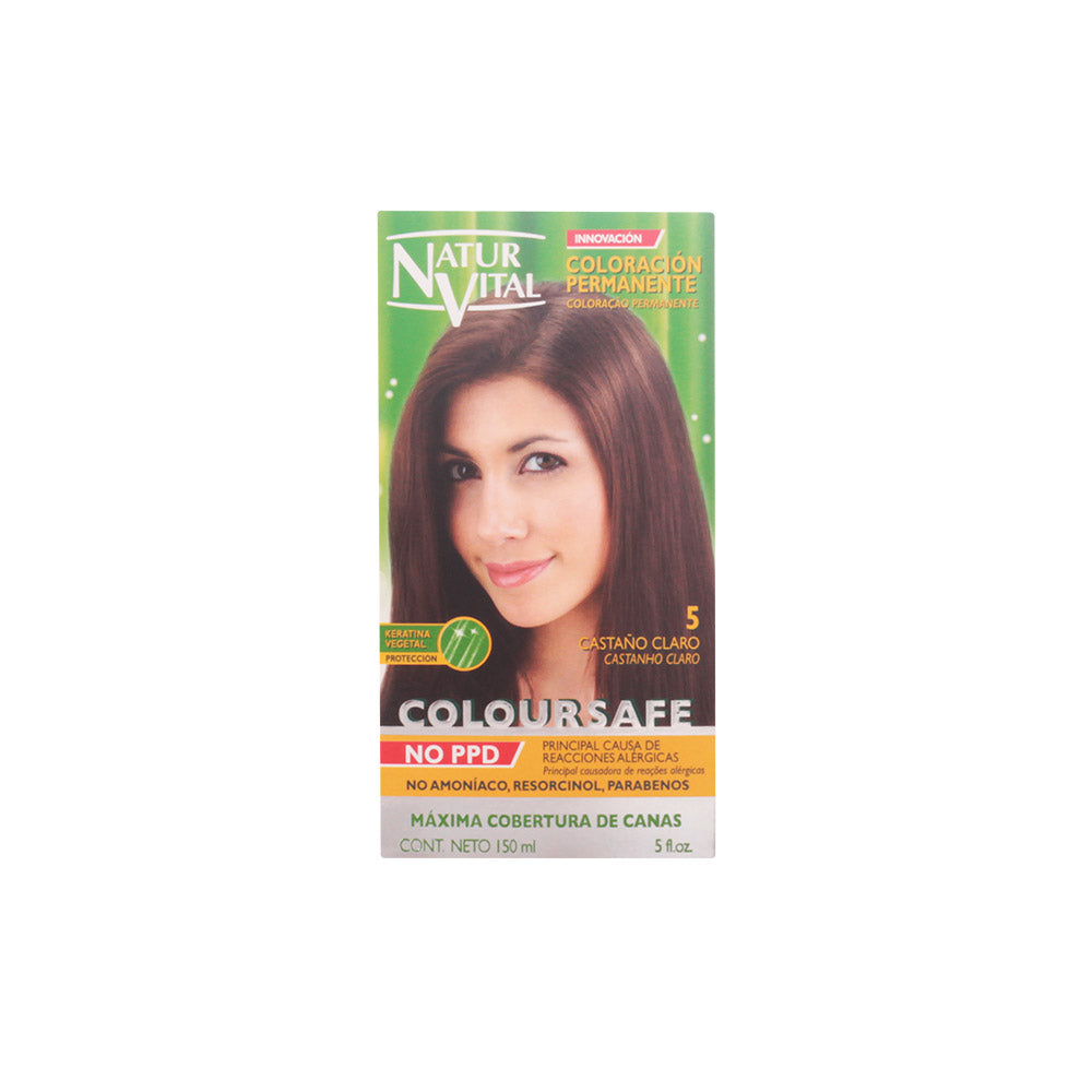COLOURSAFE permanent dye #5-light brown-0