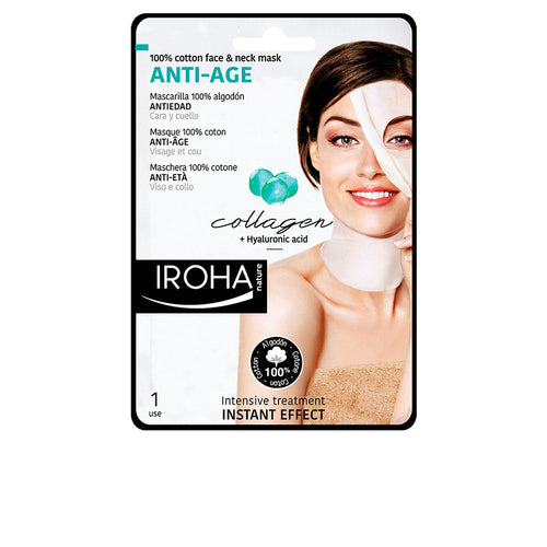 100% COTTON FACE & NECK MASK collagen-antiage 1 u-0