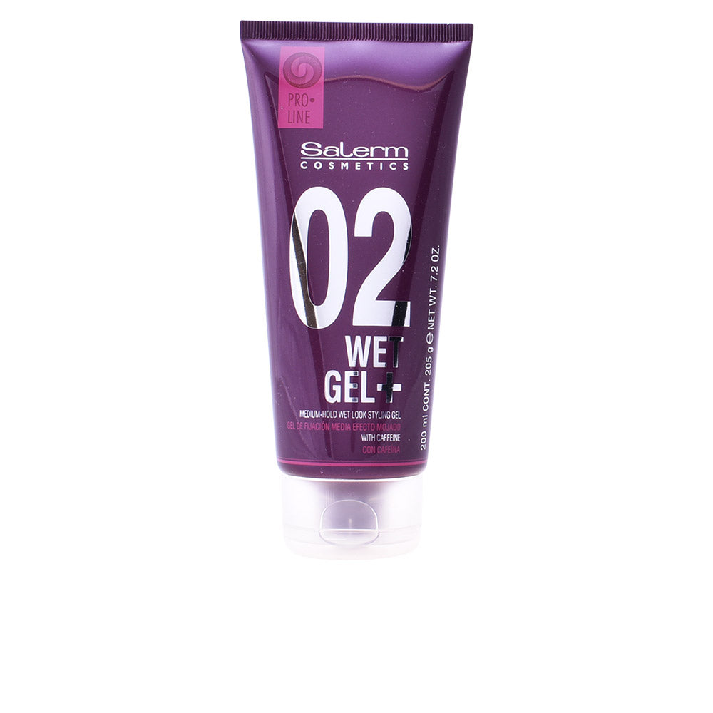 WET GEL+ medium hold wet look styling gel 200 ml-0