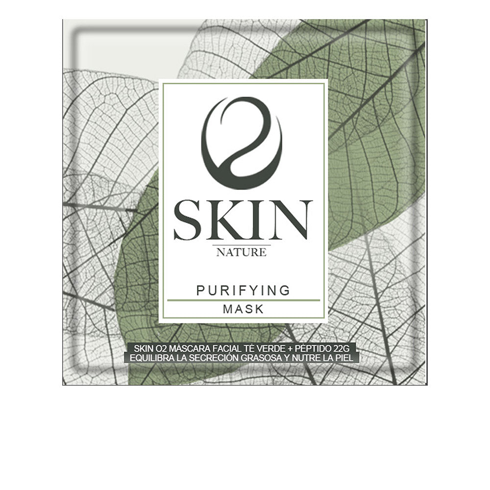 SKIN O2 Grüner Tee + Peptid-Gesichtsmaske 22 gr-0