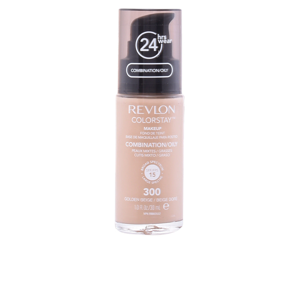 Fond de teint COLORSTAY peaux mixtes/grasses #300-beige doré 30 ml-0