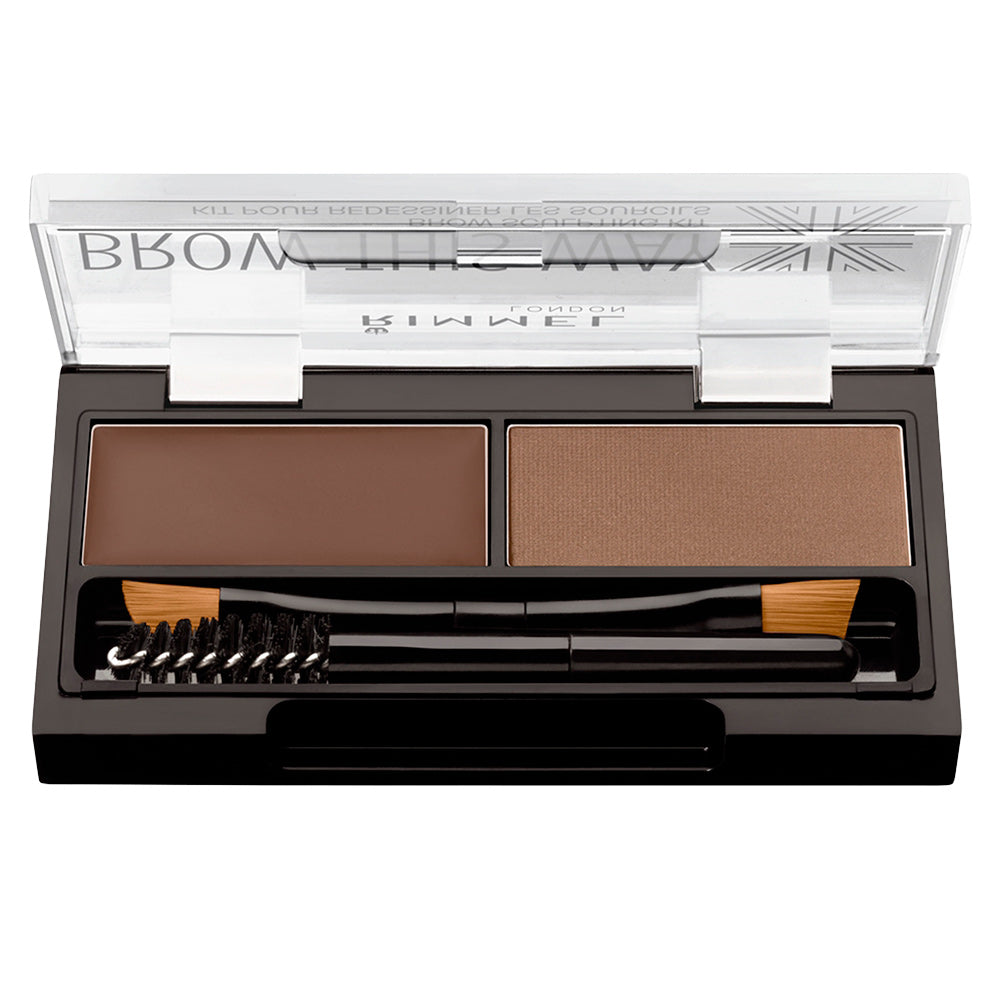 BROW THIS WAY kit per modellare le sopracciglia #002 -marrone chiaro-0