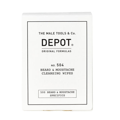 Impostar, Depot, 500 Beard & Moustache Specifics No. 504, Salviette detergentei per barba e baffi, 12 pz