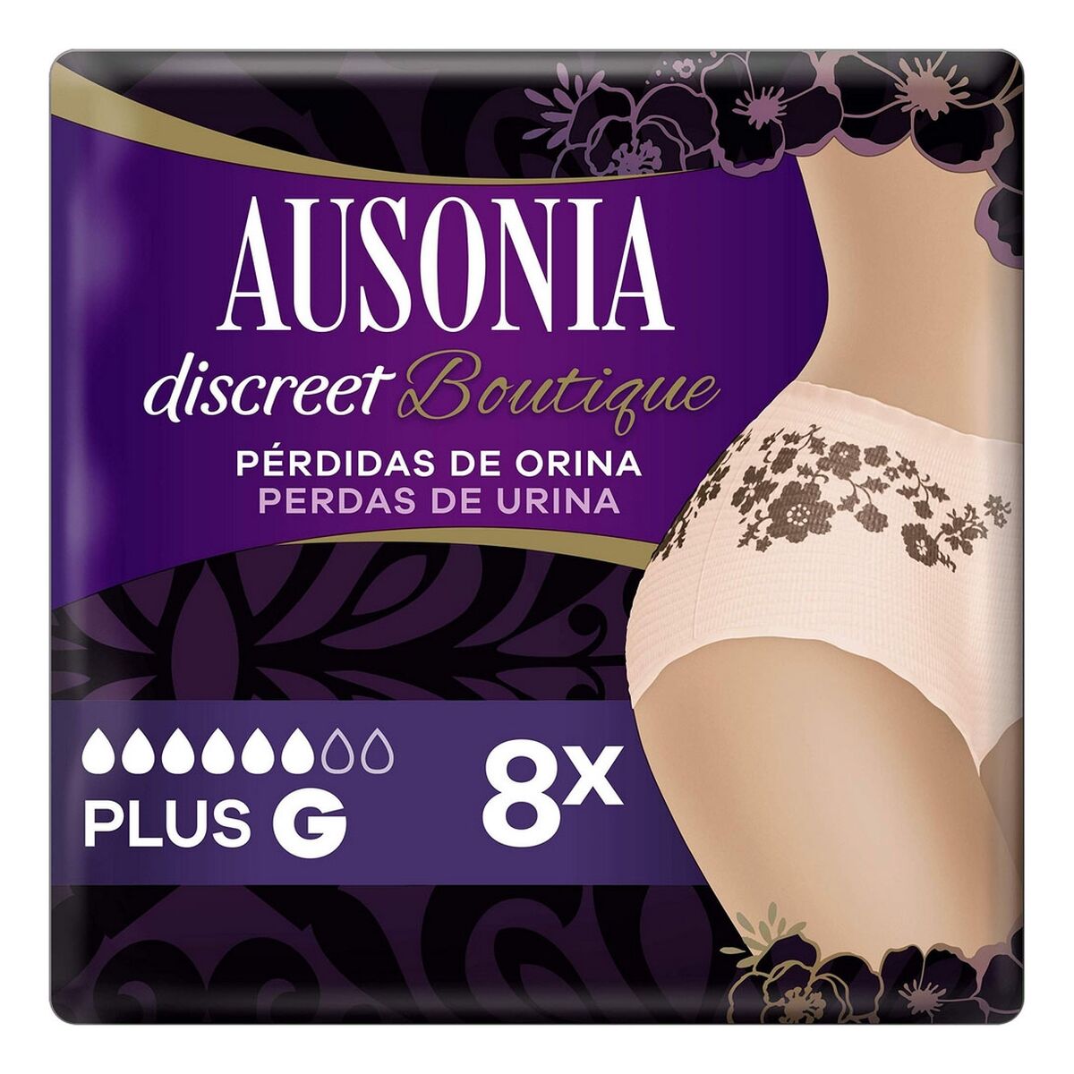 Inkontinenz-Hygieneeinlage Ausonia Discreet Boutique Large (8 uds)-0