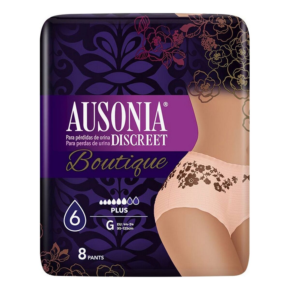 Inkontinenz-Hygieneeinlage Ausonia Discreet Boutique Large (8 uds)-1