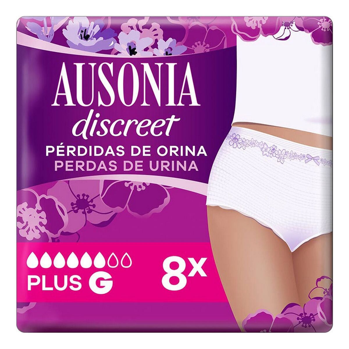 Inkontinenz-Hygieneeinlage Ausonia Discreet Large (8 uds)-1