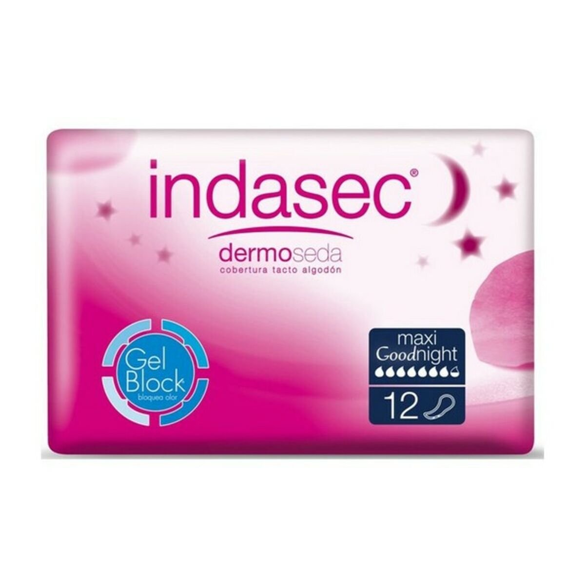 Incontinence Sanitary Pad Dermoseda Good Night maxi Indasec 1233-39871 (12 uds) (Parapharmacy) - Cosmova
