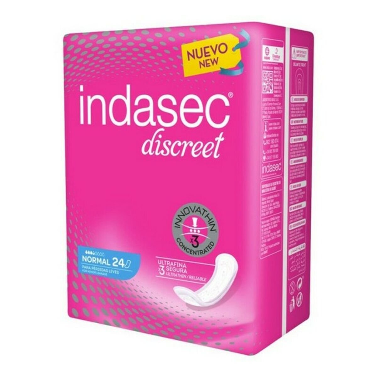 Incontinence Sanitary Pad Indasec DISCREET - Cosmova