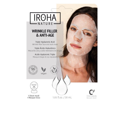Iroha WRINKLE FILLER & ANTI-AGE wrinkle filler face & neck Maschera 30 ml