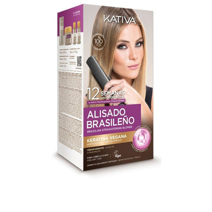 KATIVA PROFESSIONAL BRAZILIAN STRAIGHTENING PRO BLONDE CASE 6 pcs