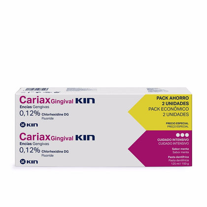 Kin CARIAX GINGIVAL toothpaste pack 2 x 125 ml