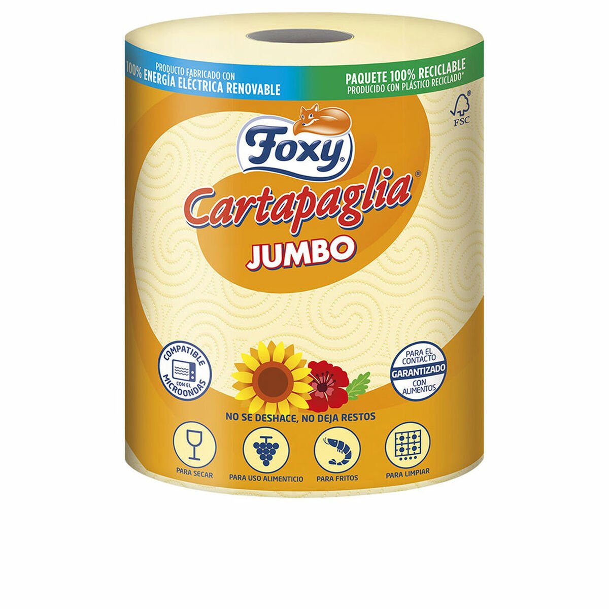 Kitchen Paper Foxy Cartapaglia Jumbo 60 m - Cosmova