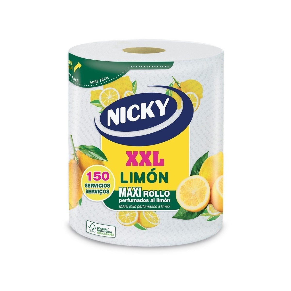 Kitchen Paper Nicky Xxl Limón XXL Lemon 150 Units - Cosmova