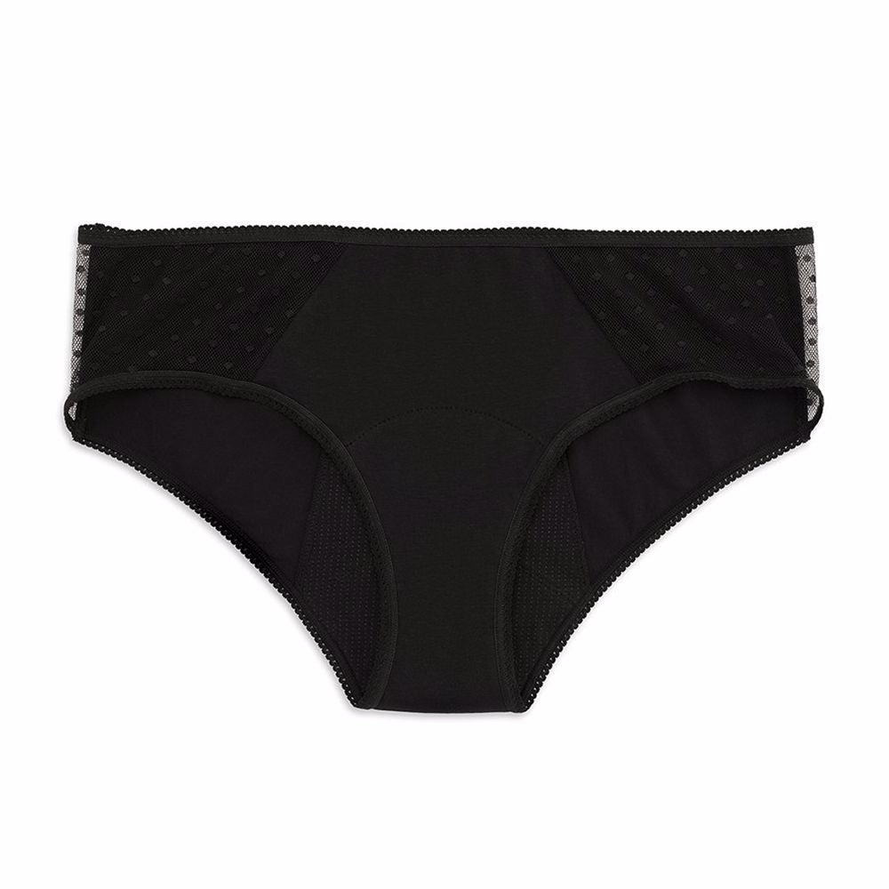KIWITAS CLASSIC PLUMETI braguitas menstruales negro S 1u - Cosmova