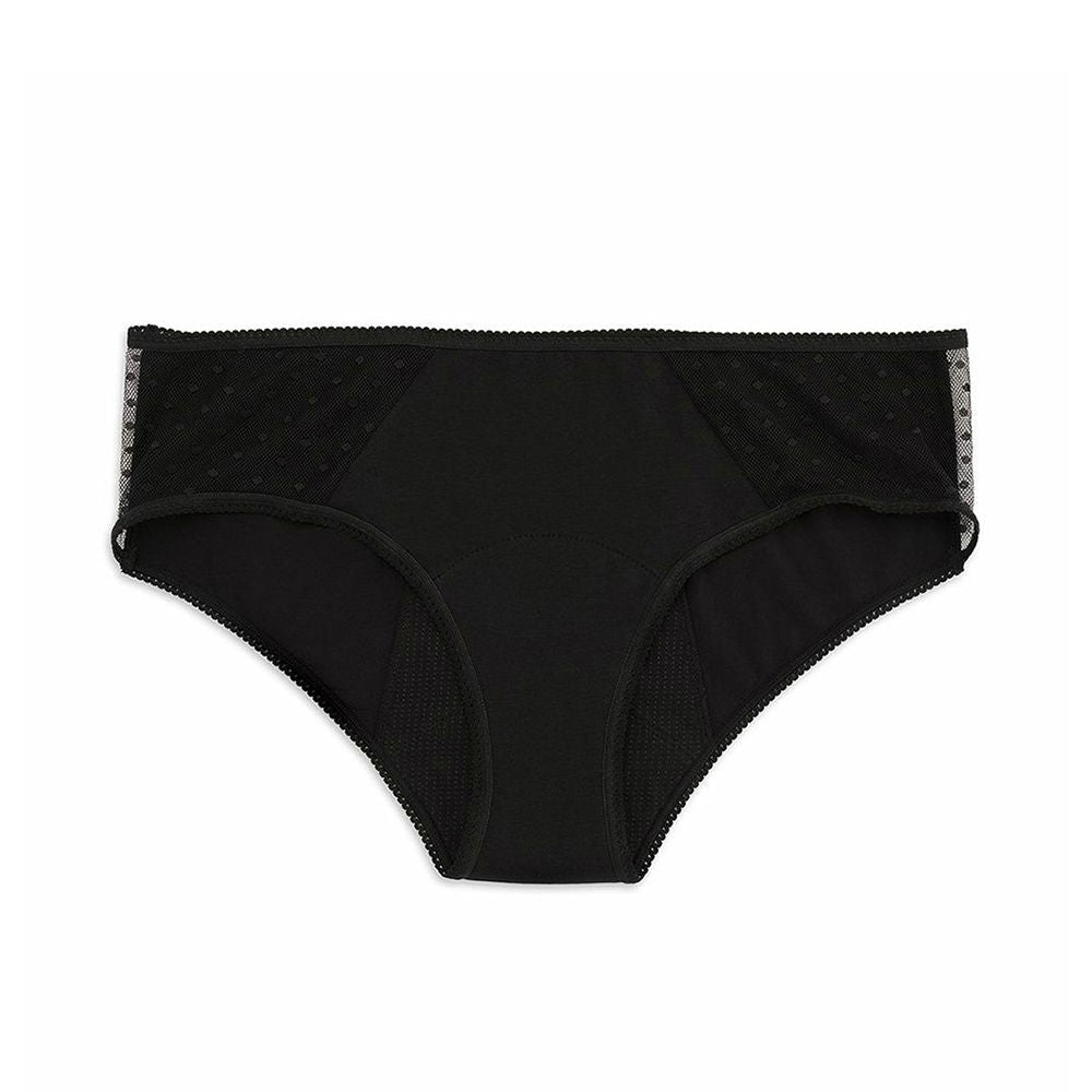 KIWITAS CLASSIC PLUMETI Menstruationshöschen schwarz #M 1 u-0