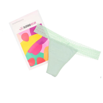 KIWITAS TANGA ENCAJE braguitas menstruales verde #L 1 pz