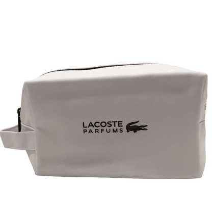 Lacoste, Lacoste, Borsa in tessuto, Articoli da Toletta, Bianco, Per uomini