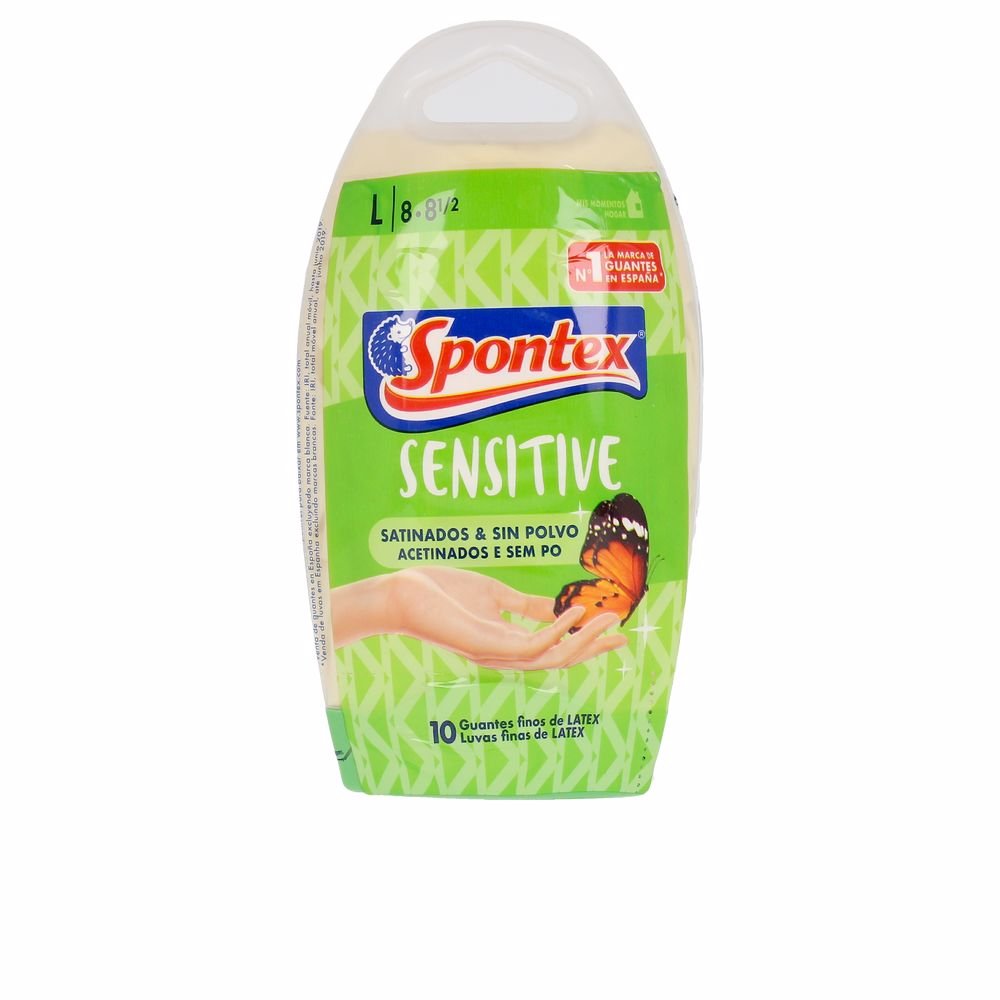 LATEX SENSITIVE guantes satinados sin polvo talla L - Cosmova
