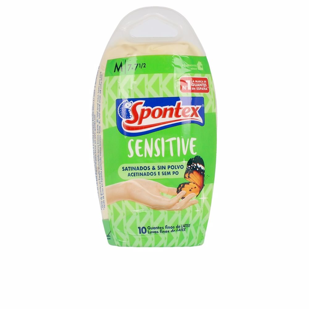 LATEX SENSITIVE guantes satinados sin polvo talla M 10 u - Cosmova