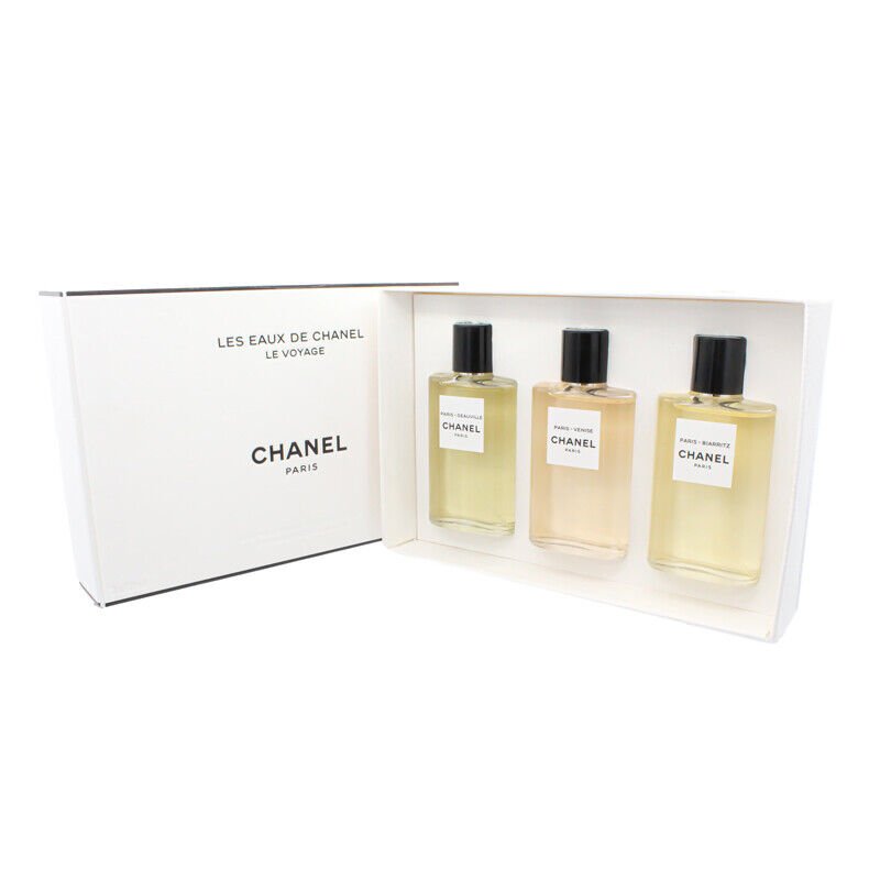 Les Eaux De Chanel Set Chanel: Paris – Deauville, Eau De Toilette, For Women, 30 ml + Paris – Venise, Eau De Toilette, For Women, 30 ml + Paris – Biarritz, Eau De Toilette, For Women, 30 ml - Cosmova
