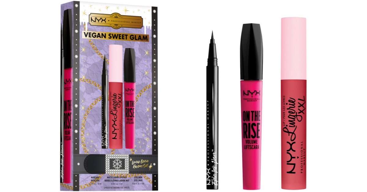 Nyx Vegan Sweet Glam Limited Edition Set da 3 pezzi
