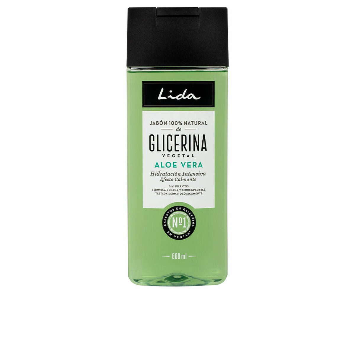 Liquid Body Soap with Aloe Vera Lida Jabón Natural 100 % natural 600 ml - Cosmova