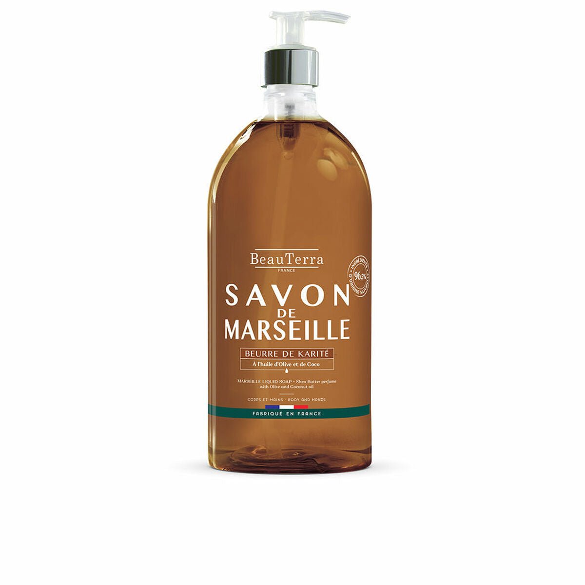 Savon Liquide Beauterra Savon de Marseille Beurre de Karité 1 L-0