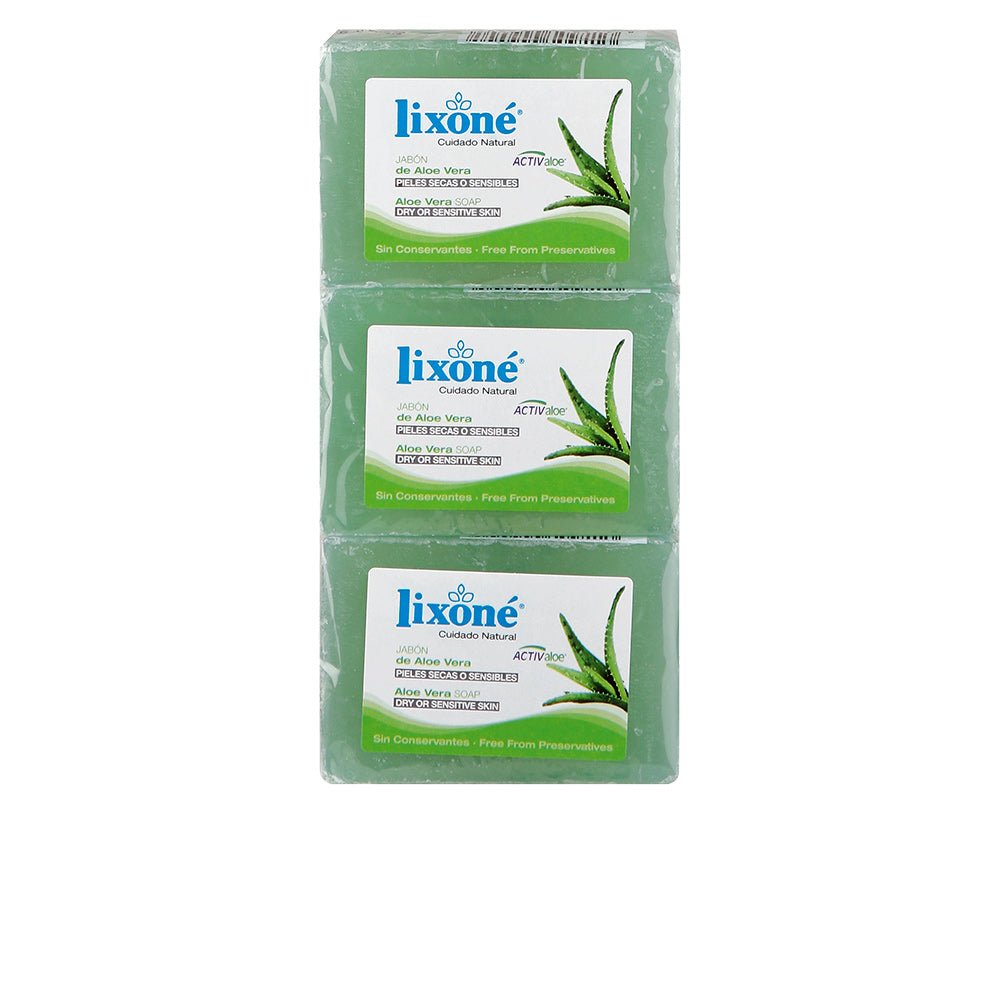 Lixone ALOE VERA soap for Secchi or Sensibile skin 3 x 125 g - Cosmova