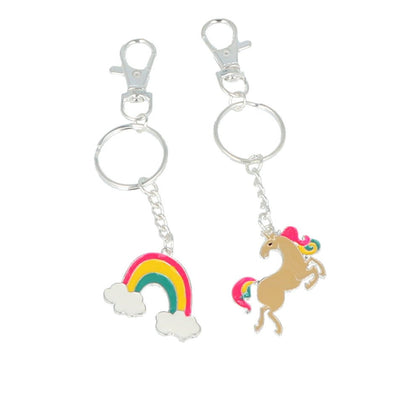 LLAVEROS UNICORNIO-ARCOIRIS BFF Set 2 Stk