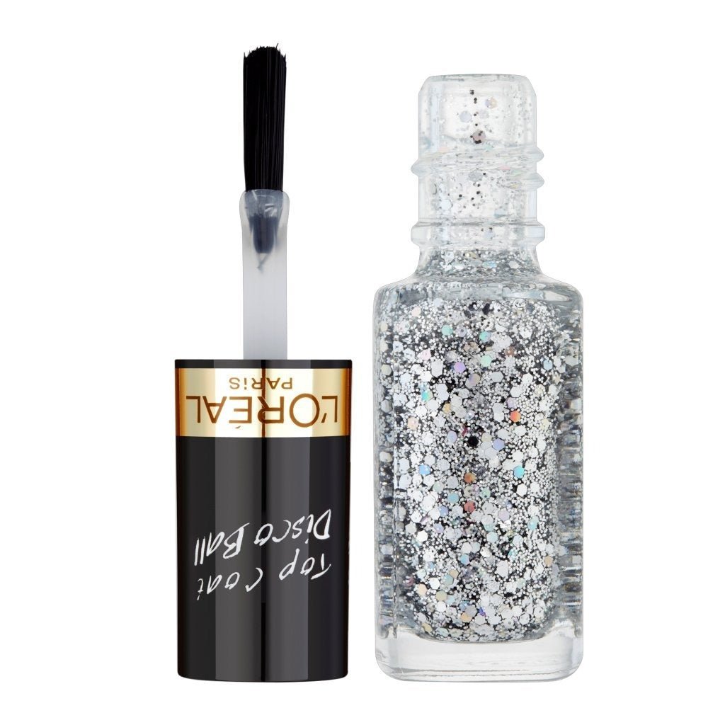 L'Oreal Paris, Color Riche Les Top Coats, Smalto per unghie, 922, Palla da discoteca, 5 ml - Cosmova