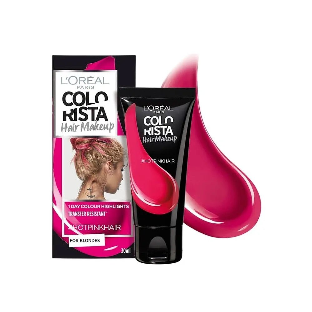 L'Oreal Paris, Colorista Hair Makeup, Tintura per capelli semi-permanente, HOTPINKHAIR, 30 ml - Cosmova