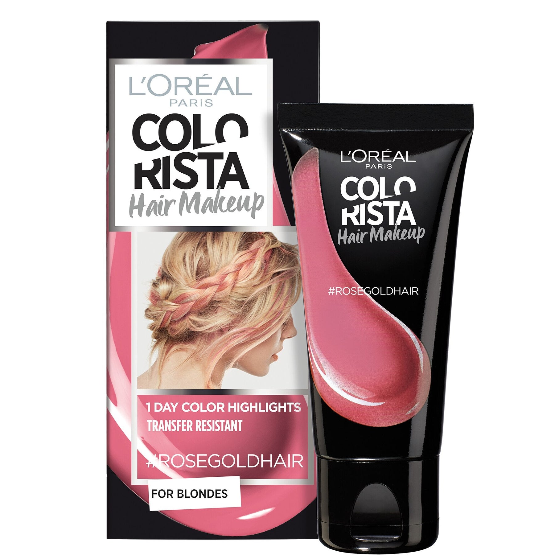 L'Oreal Paris, Colorista Hair Makeup, Tintura per capelli semi-permanente, ROSEGOLDHAIR, 30 ml - Cosmova
