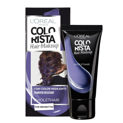 L'Oreal Paris, Colorista Hair Makeup, Tintura per capelli semipermanente, #VIOLETHAIR, 30 ml