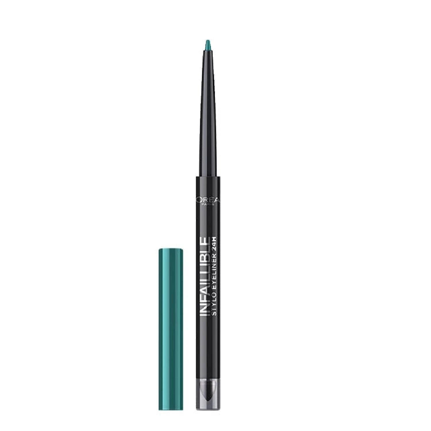 L'Oreal Paris, Infaillible 24H , Impermeabile, Contorno, Matita eyeliner in gel, 313, Kaki Irresistibile, 10 g - Cosmova