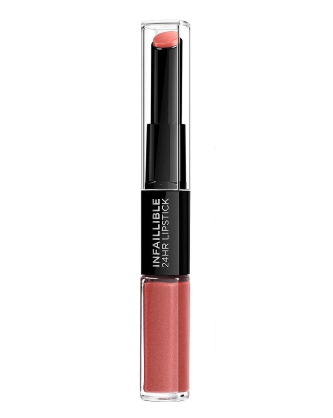 L'Oreal Paris, Infaillible 24H , Rossetto cremoso & lucidalabbra, 404, Corallo Costante, 5.6 ml - Cosmova