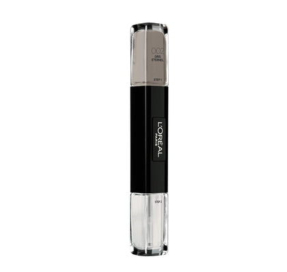 L'Oreal Paris, Infallible, Smalto per unghie 2-in-1, 002, Grigio Eterno, 2 x, 5 ml