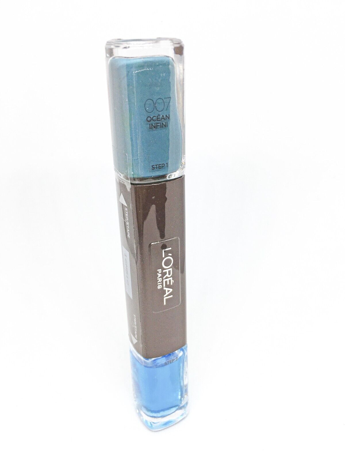 L'Oreal Paris, Infallible, Smalto per unghie 2-in-1, 007, Oceano Infinito, 2 x, 5 ml - Cosmova