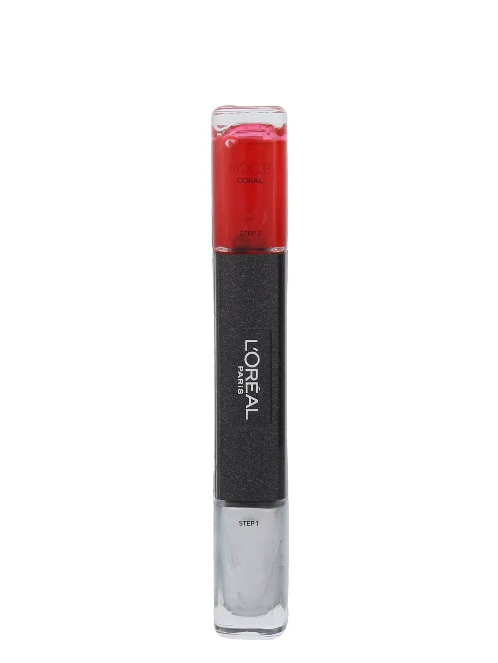 L'Oreal Paris, Infallible, Smalto per unghie 2-in-1, MTX 028, Corallo, 2 x, 5 ml - Cosmova