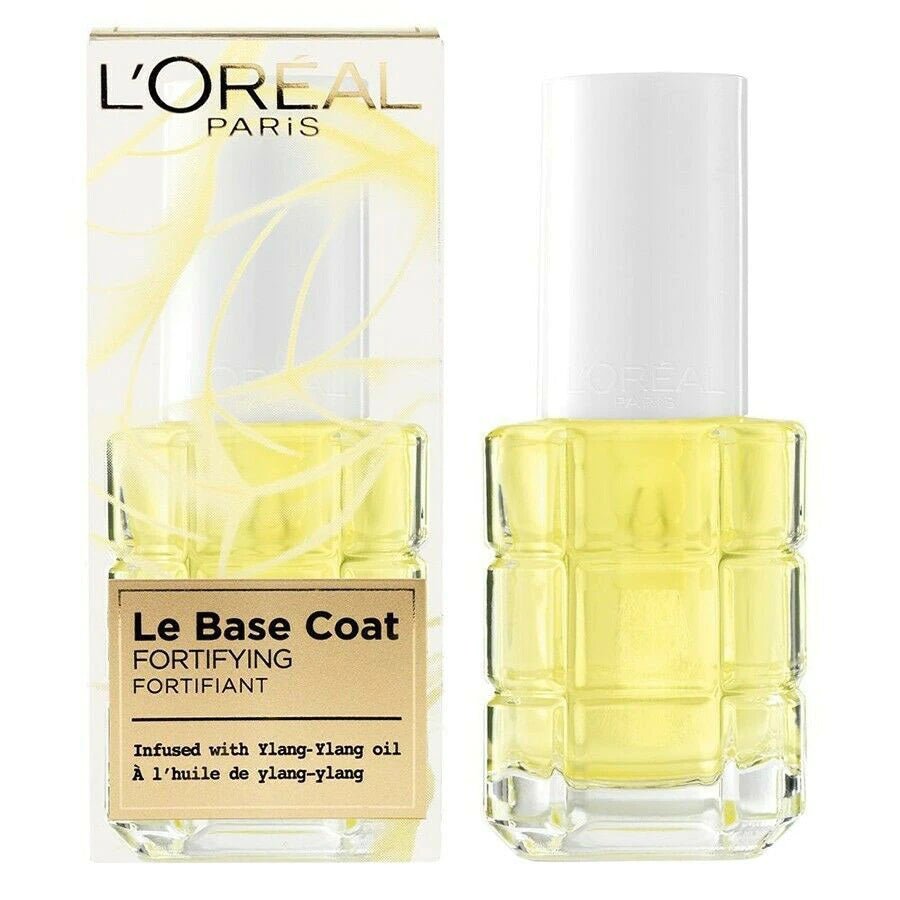 L'Oreal Paris, Le Base Coat, Olio essenziale di Ylang Ylang, Fortificazione, Trattamento con olio per unghie, 13.5 ml - Cosmova