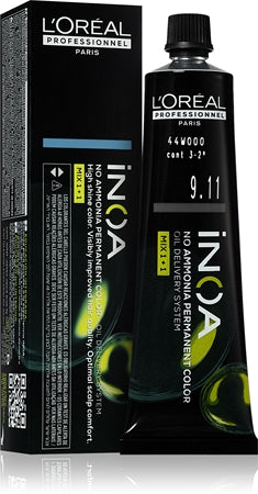L'Oréal Professionnel Inoa senza ammoniaca 9,11 Rubio Muy Claro Ceniza Profundo 60 ml - immagine 3
