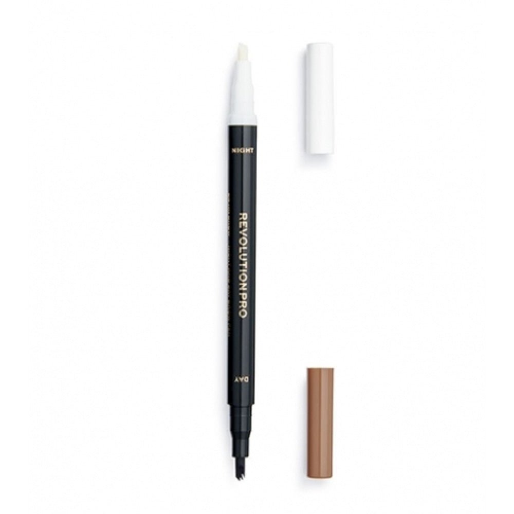 Makeup Revolution, 24h Day & Night, Matita crema per sopracciglia, Castano cenere, 1.6 ml - Cosmova
