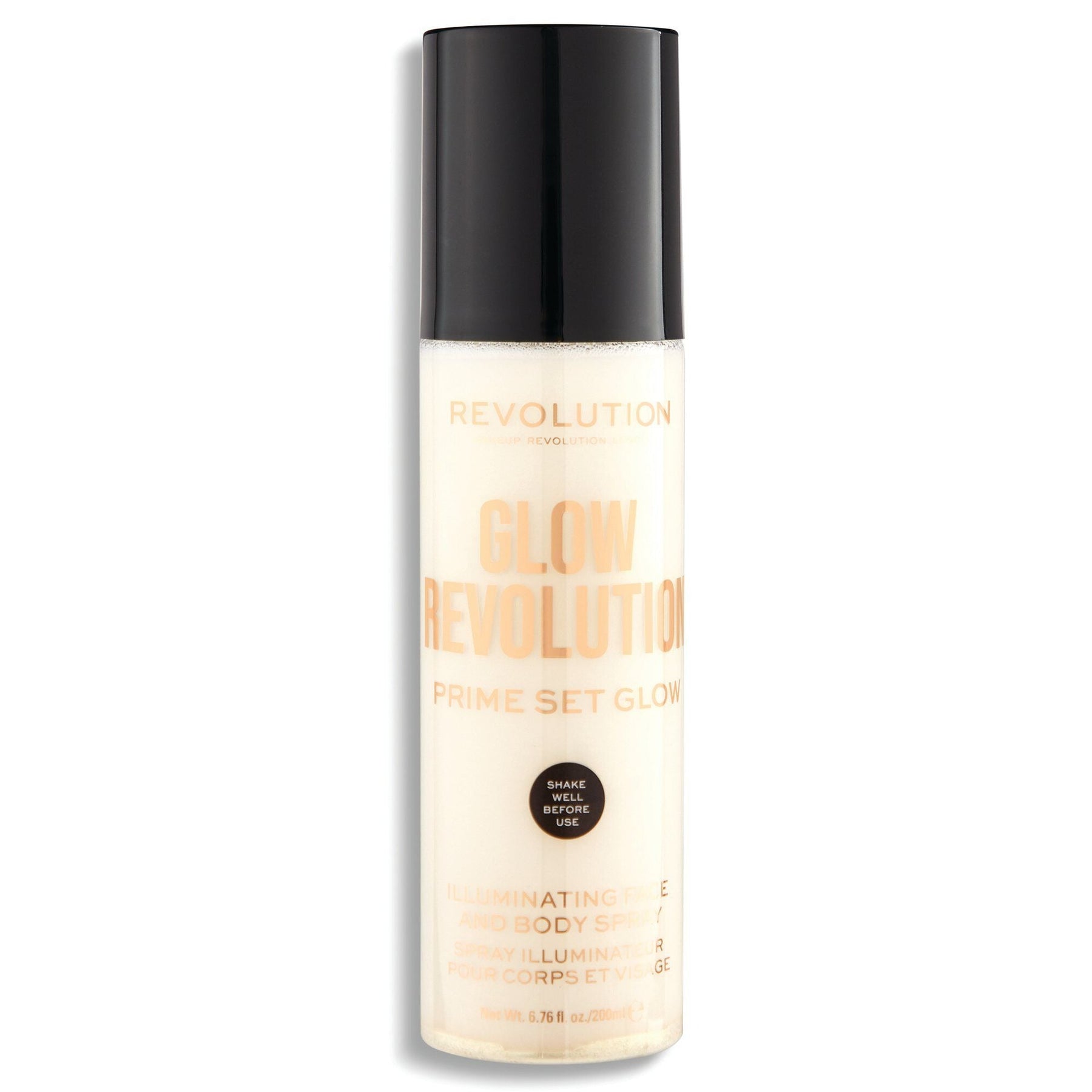 Makeup Revolution, Glow Revolution, Vegano, Illuminante, Spray, Per viso e corpo, 200 ml - Cosmova