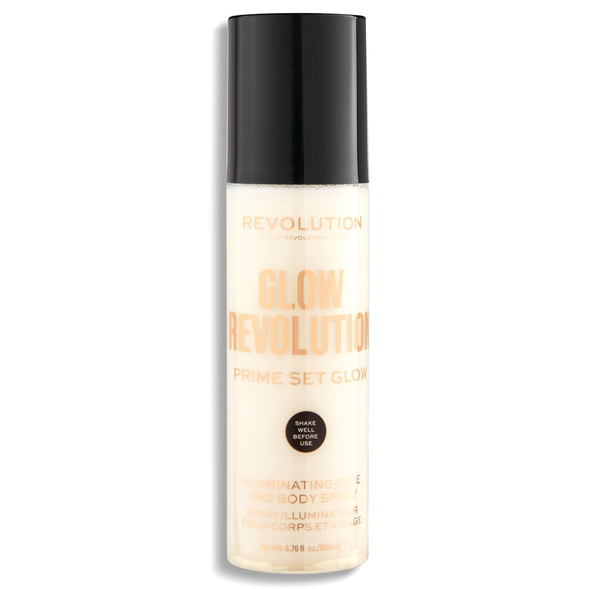 Makeup Revolution, Glow Revolution, Vegano, Illuminante, Spray, Per viso e corpo, 200 ml - Cosmova