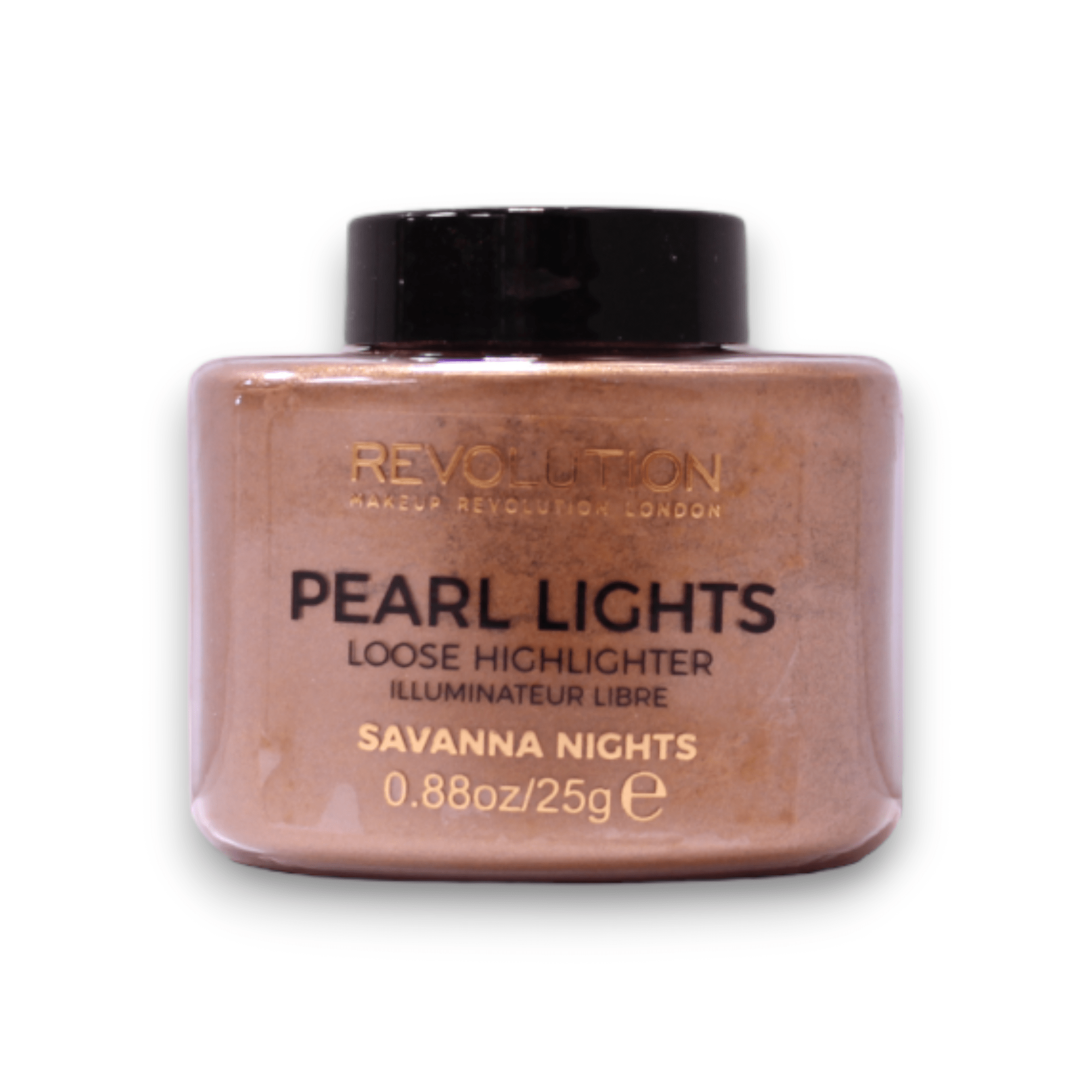 Makeup Revolution, Pearl Lights, Cipria illuminante libera, Notti di Savannah, 25 g - Cosmova