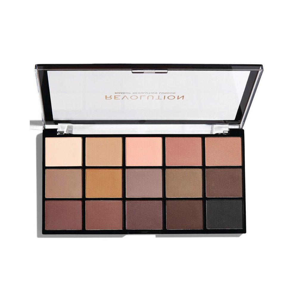 Makeup Revolution, Reloaded Palette, Palette per gli occhi, Matte di base, 15x, 1.1 g - Cosmova
