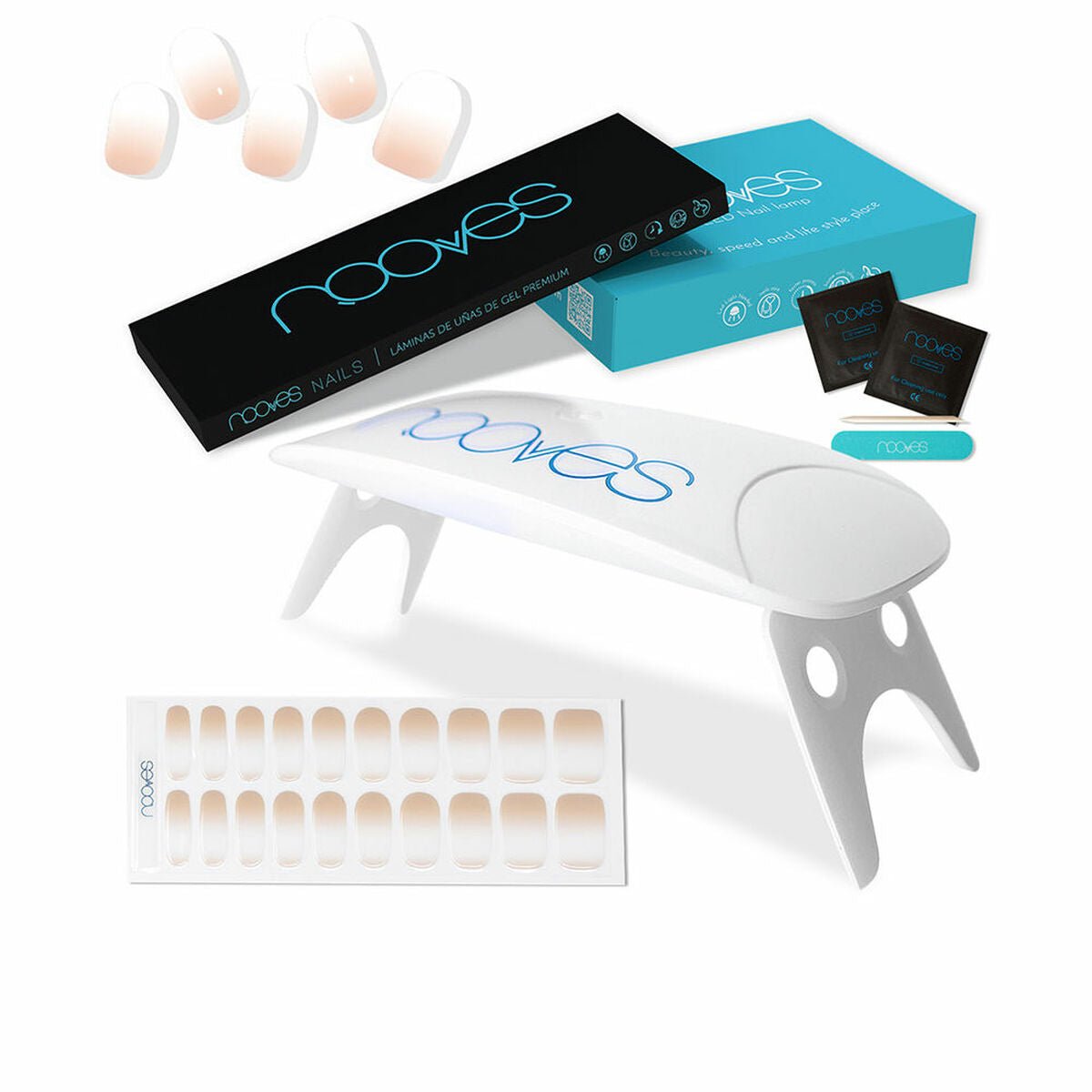 Set manicure Nooves Premium Strisce per unghie in gel 5 pezzi-0